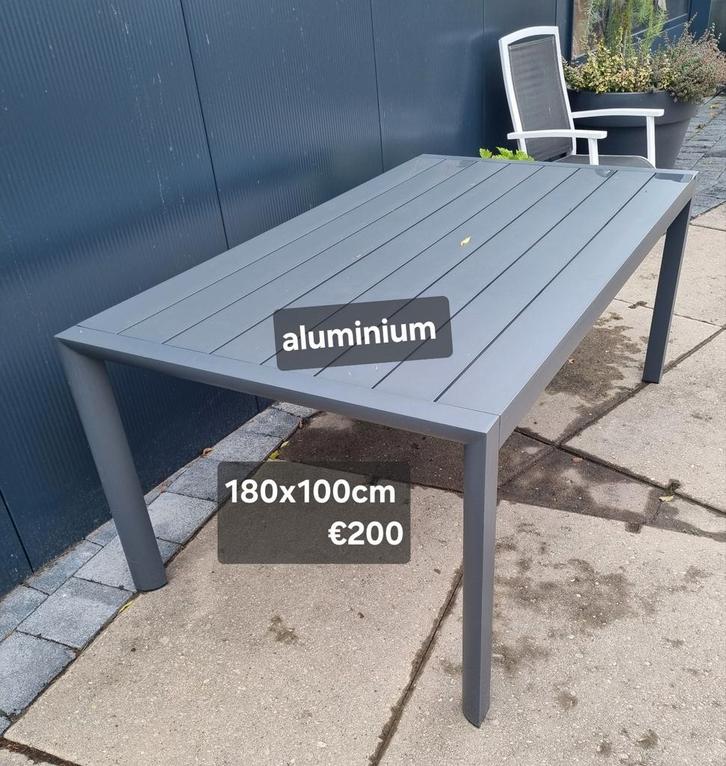 ▶️Garden impressions tuintafel ALUMINIUM ONDERHOUDSVRIJ €200, Tuin en Terras, Tuinmeubel-accessoires, Nieuw, Ophalen