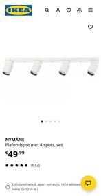 Nymane plafondlamp spots 4, Ophalen, Metaal of Aluminium, Zo goed als nieuw, Modern
