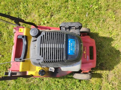 Benzine grasmaaier Wolfgarten motor Honda, defect, Tuin en Terras, Grasmaaiers, Gebruikt, Ophalen