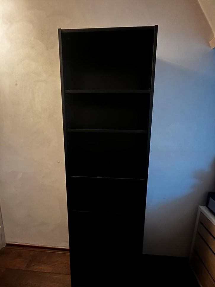 IKEA Billy boekenkast zwart, Huis en Inrichting, Kasten | Boekenkasten, Gebruikt, 50 tot 100 cm, 200 cm of meer, 25 tot 50 cm