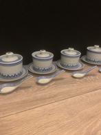 Set van 4 antieke porseleinen Chinese rijstkommen., Antiek en Kunst, Ophalen of Verzenden