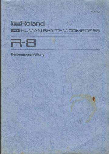 HANDLEIDING BOEK DUITS = Anleitung = Roland R-8 Drumcomputer beschikbaar voor biedingen