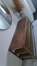 Stijlvol TV Meubel met Houten Details, Ophalen, Gebruikt, 100 tot 150 cm, Minder dan 100 cm