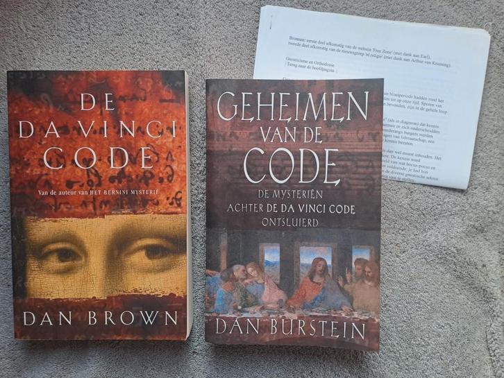Da Vinci Code + Geheimen van de Code, Boeken, Romans, Gelezen, Ophalen of Verzenden