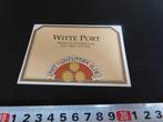 sticker het wijntappers gilde witte port, Verzamelen, Ophalen, Zo goed als nieuw