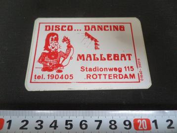 sticker Rotterdam Disco Dancing MALLEGAT Stationsweg 115 beschikbaar voor biedingen