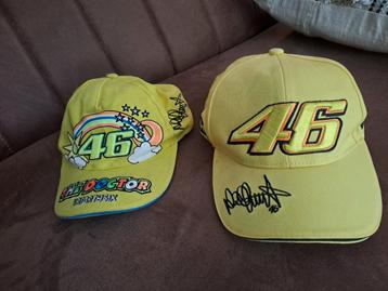 Twee originele Valentino Rossi caps beschikbaar voor biedingen