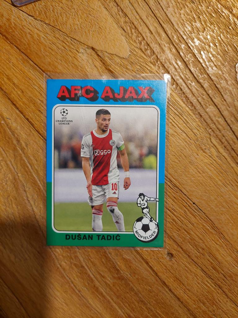 Dusan Tadic Ajax Champions League Topps 2022, Ophalen of Verzenden, Zo goed als nieuw, Plaatje