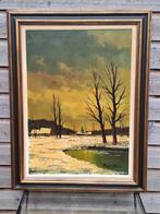 Origineel olieverfschilderij op doek van de beroemde schilde, Antiek en Kunst, Ophalen of Verzenden