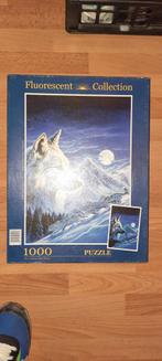Fluorescent Collection Wolf Puzzel 1000 stukjes, Ophalen, 500 t/m 1500 stukjes, Zo goed als nieuw, Legpuzzel