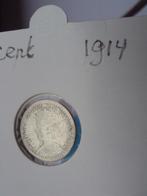 zilveren munt Wilhelmina 10 cent 1914, Zilver, Koningin Wilhelmina, 10 cent, Losse munt