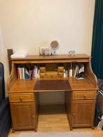 Eiken secretaire met rolluik, Huis en Inrichting, Ophalen, Gebruikt
