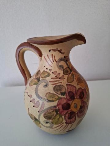 Vintage, handgemaakte kruik. Kan. Algarve Portugal. H14,5cm. beschikbaar voor biedingen