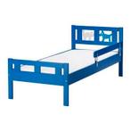 IKEA peuterbed blauw, incl. matras!, Ophalen, 70 tot 85 cm, 140 tot 160 cm, Zo goed als nieuw