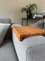 2x Houten leuningtafel, perfecte bijzettafel voor op de bank, Ophalen, Minder dan 55 cm, Zo goed als nieuw, Rechthoekig