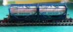 NLK0804 TRIX CONTAINER WAGON VOTG, Hobby en Vrije tijd, Modeltreinen | N-Spoor, Gelijkstroom, Trix, Wagon, Ophalen of Verzenden