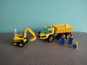Lego town city 6581 Dig N Dump kiepwagen en lader dumptruck beschikbaar voor biedingen