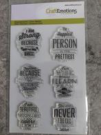 Clearstamps Craft  Emotions Labels, Ophalen, Nieuw, Clearstamp