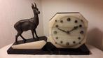 ELEKTRISCHE KLOK MET GEMS OP MARMER EIND JAREN 50, Ophalen