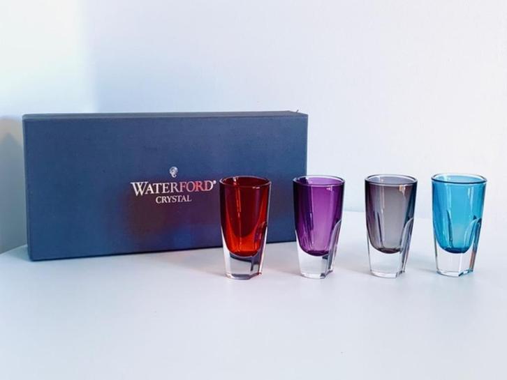 Waterford w collectie glaasjes nieuw in doos set van 4, Verzamelen, Glas en Borrelglaasjes, Nieuw, Overige typen, Ophalen of Verzenden