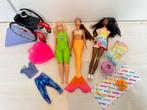 Barbie fashionista mermaid zeemeermin gratis rolstoel, Ophalen of Verzenden, Zo goed als nieuw, Barbie