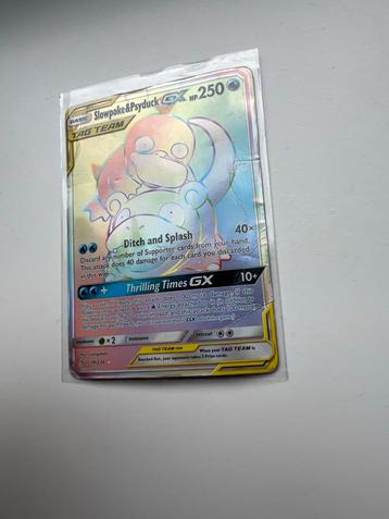 Slowpoke & Psyduck GX - Rainbow Rare beschikbaar voor biedingen