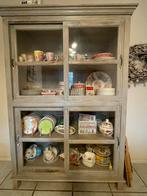 Saterno kast grey wash, Ophalen, 100 tot 150 cm, Landelijk, 25 tot 50 cm