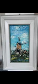 Schilderij De  Elster Molen Gelderland, Antiek en Kunst, Kunst | Schilderijen | Klassiek, Ophalen
