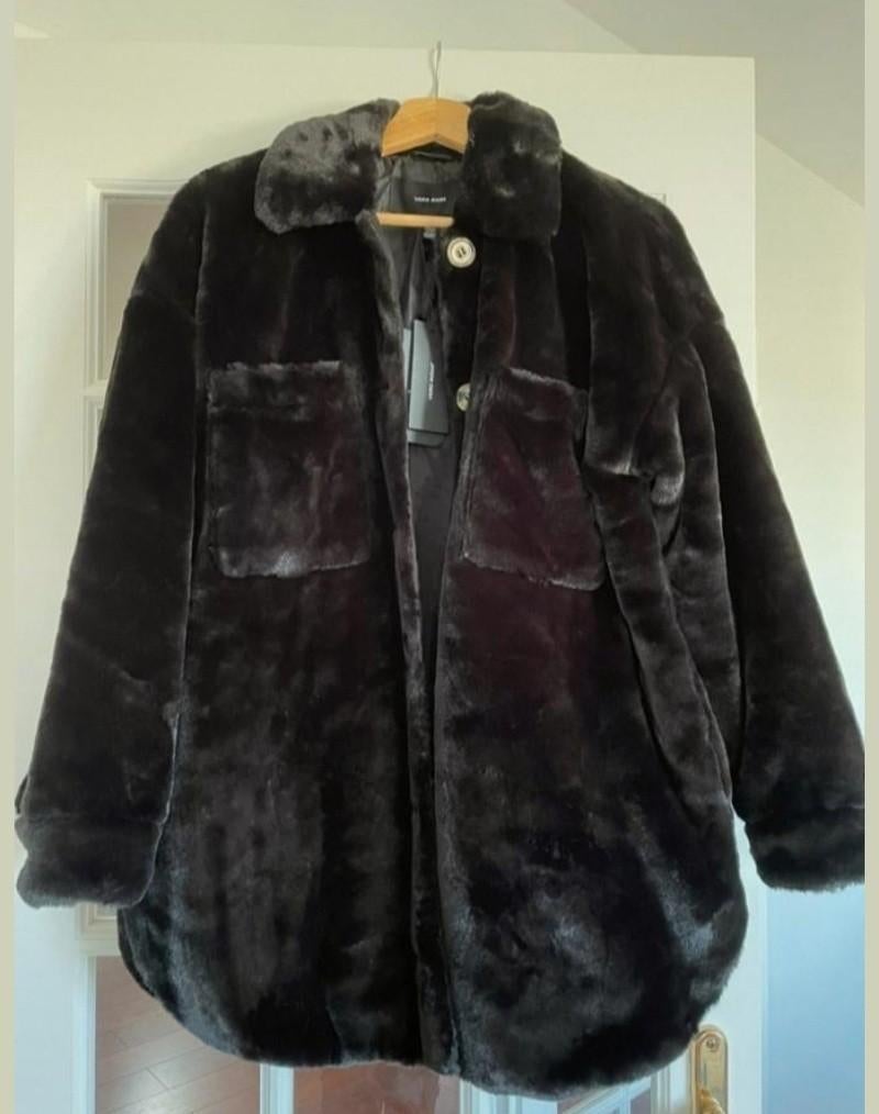 Vero Moda nieuw zwart bontvest bontjas faux fur jacket S M, Kleding | Dames, Maat 38/40 (M), Vero Moda, Zwart, Nieuw