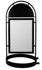 Stoepbord Round tube zwart B2, Reclamebord, Unicorn Displays B.V., Ambachtsweg 6, Ophalen of Verzenden