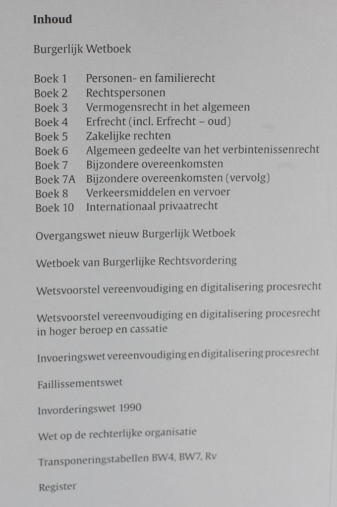 Wetteksten burgerlijk wetboek burgerlijke rechtsvordering, Boeken, Studieboeken en Cursussen, Zo goed als nieuw, Verzenden