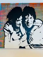 Olieverf schilderij Mick Jagger Keith Richards, Ophalen