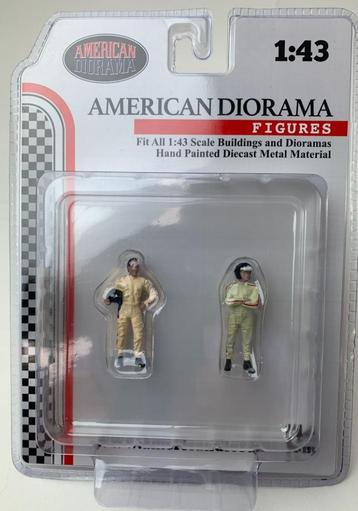 American Diorama 1:43 Racing Legends 60's set of 2 figure's beschikbaar voor biedingen