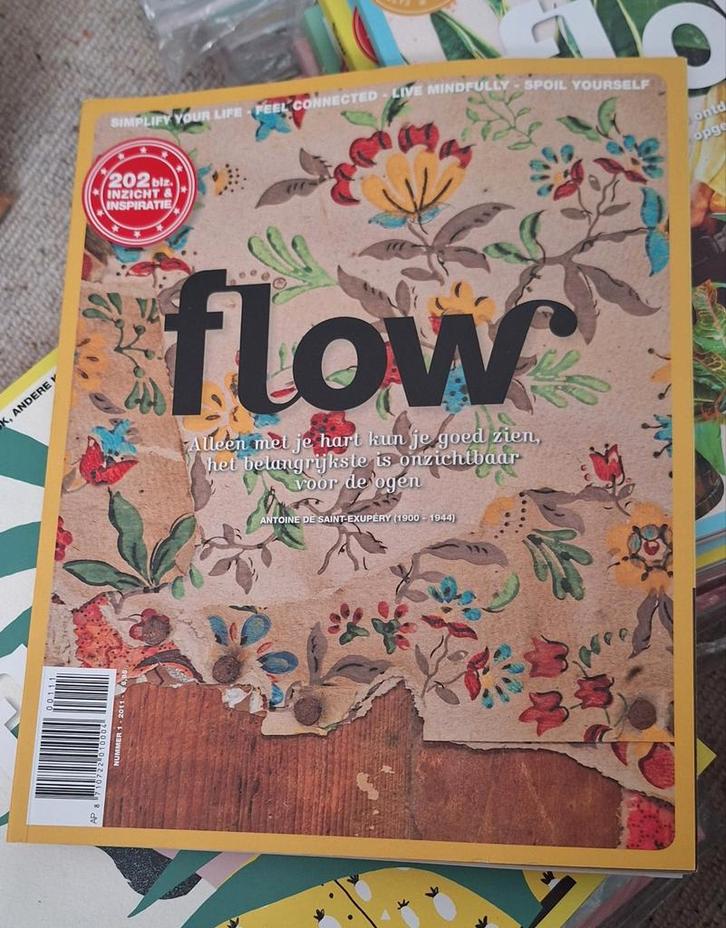 Drie bananendozen vol Flow Magazines, Boeken, Tijdschriften en Kranten, Nieuw, Ophalen