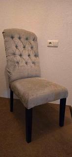 Velvet stoel in Champagne kleur (1st.), Huis en Inrichting, Stoelen, Ophalen, Zo goed als nieuw, Overige kleuren, Eén