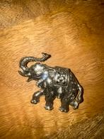 Vintage Olifant Broche Metaal 7cm, Overige materialen, 4 tot 7 cm, Gebruikt, Ophalen of Verzenden