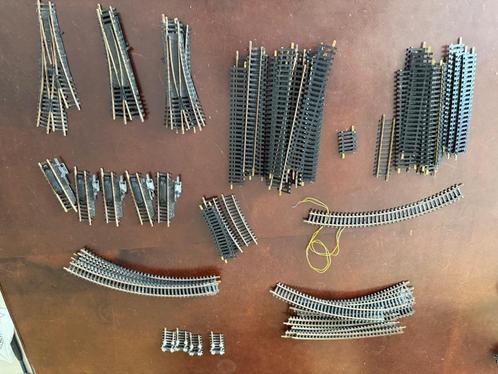 Fleischmann rails en treinen/wagons (+3 bouwpakketen), Hobby en Vrije tijd, Modeltreinen | H0, Gebruikt, Rails, Gelijkstroom, Fleischmann