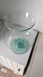 Grote vaas glas met groene tint, Huis en Inrichting, Woonaccessoires | Vazen, Ophalen, Minder dan 50 cm, Groen, Glas