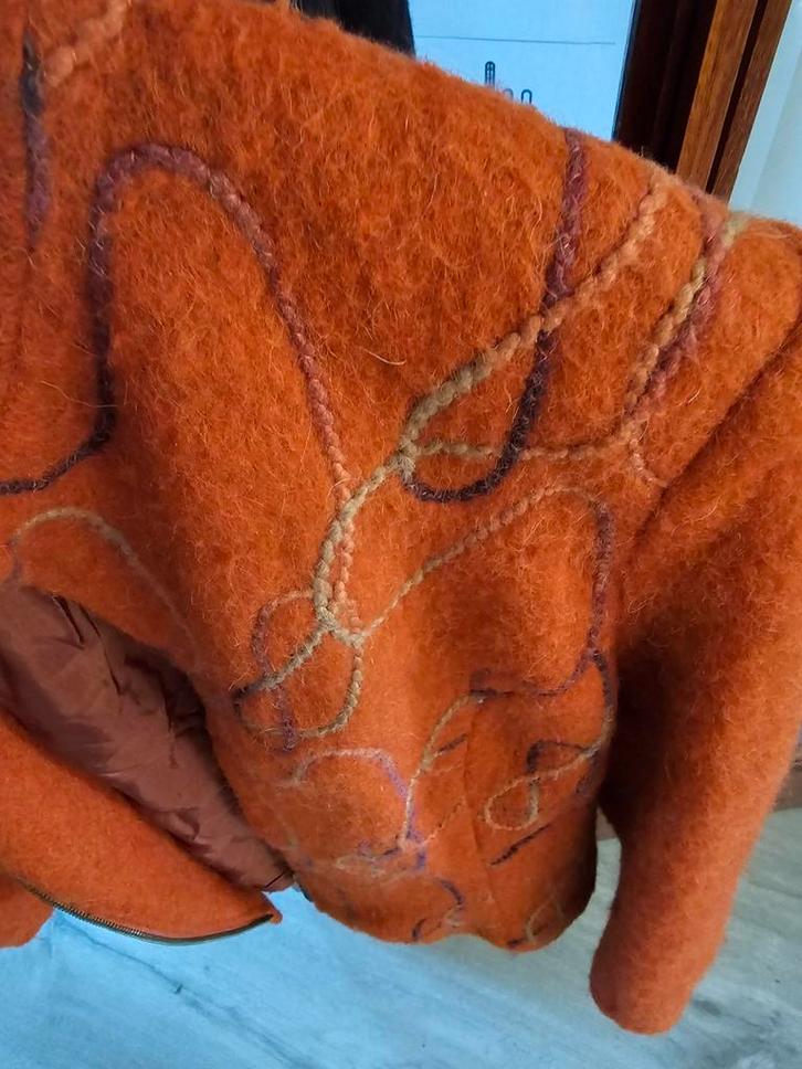 Wolmix Jasje Véchy Maat 40, Kleding | Dames, Jasjes, Kostuums en Pakken, Zo goed als nieuw, Jasje, Maat 38/40 (M), Oranje, Ophalen of Verzenden