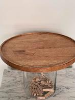 Rivièra Maison Glazen Pot met Houten Plateau, Ophalen, 50 tot 100 cm, Minder dan 50 cm, Glas