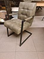 Nieuwe eetkamerstoel Two leer microvezel groen €75, Huis en Inrichting, Stoelen, Ophalen, Overige kleuren, ., Nieuw