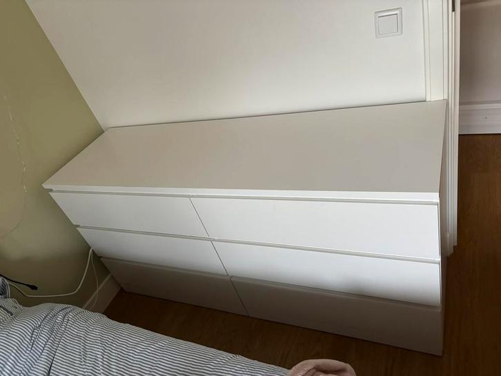 MALM ikea ladekast, Huis en Inrichting, Kasten | Ladekasten, Zo goed als nieuw, Minder dan 100 cm, 150 tot 200 cm, 25 tot 50 cm
