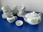 Kinderserviesje Douwe Egberts, wit /groen, Antiek en Kunst, Ophalen of Verzenden