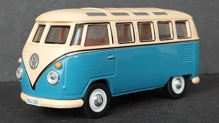 Volkswagen VW Transporter T1 Samba 1:43 Newray Pol, Hobby en Vrije tijd, Modelauto's | 1:43, Zo goed als nieuw, Verzenden