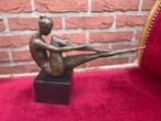stijlvol bronzen beeld van een ballerina, Ophalen of Verzenden