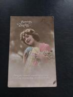 Leuke oude franse postkaart PASEN, Verzamelen, Ansichtkaarten | Themakaarten, Gelopen, Feest(dag), 1920 tot 1940, Verzenden