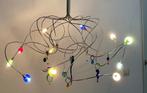 2x Hanglamp per lamp 10 gekleurde bolletjes, Huis en Inrichting, Lampen | Hanglampen, Ophalen, Gebruikt, 50 tot 75 cm, Modern, vintage,