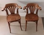 2 bistro stoeltjes, Huis en Inrichting, Stoelen, Ophalen, Gebruikt, Twee, Bruin