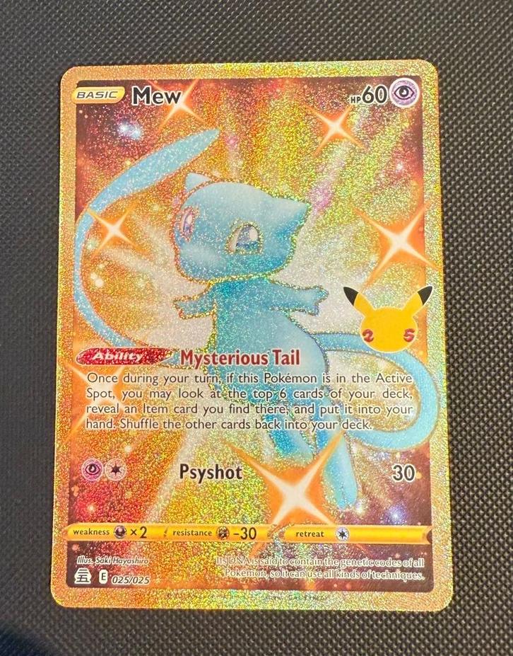 Mew - Celebrations - #025, Hobby en Vrije tijd, Verzamelkaartspellen | Pokémon, Nieuw, Losse kaart, Ophalen of Verzenden
