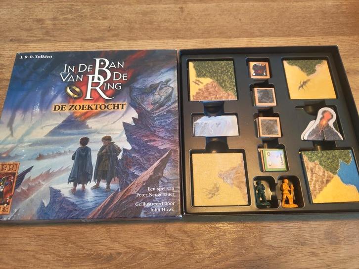 De zoektocht - in de ban van de ring, Hobby en Vrije tijd, Gezelschapsspellen | Bordspellen, Gebruikt, Een of twee spelers, Ophalen of Verzenden